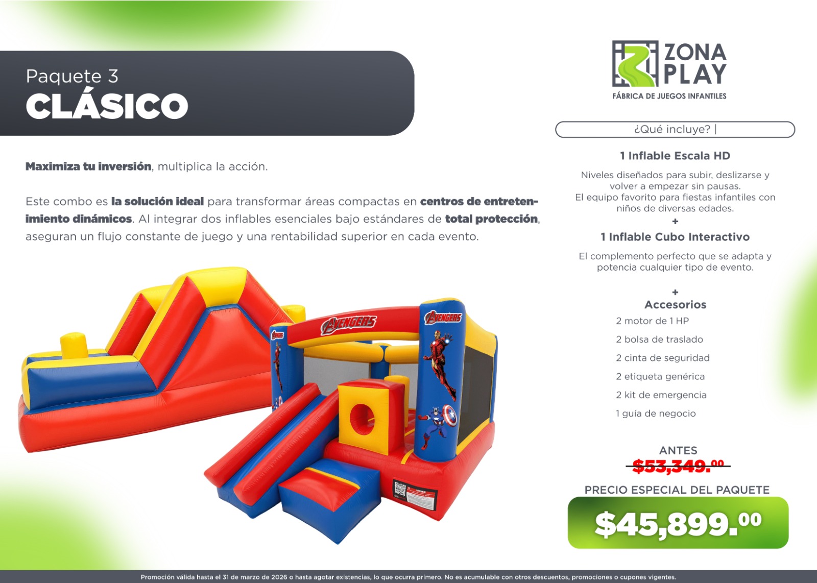 Playground inflable básico
