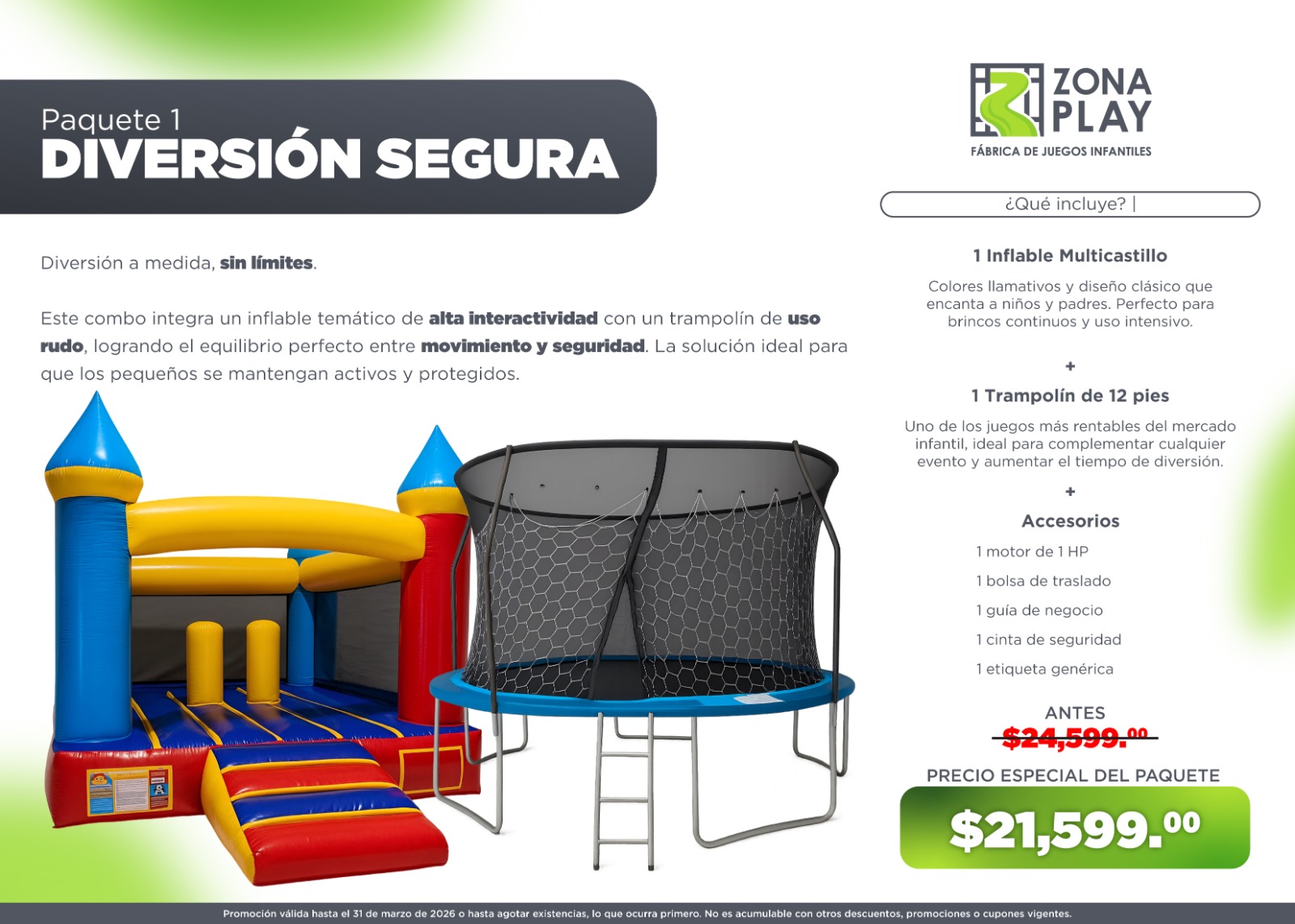 Playground inflable básico